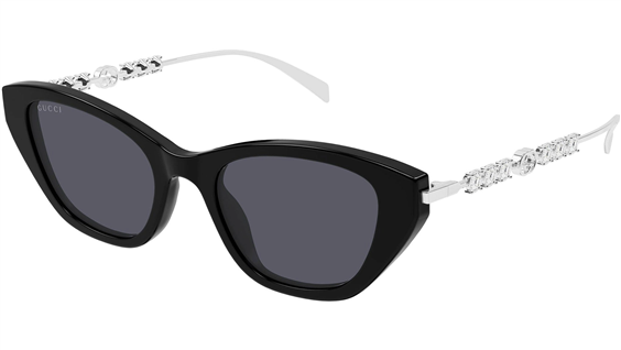 Occhiali da sole Gucci Donna GG1968S002-BLACK-SILVER-GREY50 - GG1968S002-BLACK-SILVER-GREY50